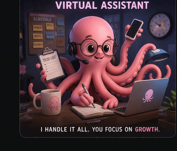 Octopus character for Virtual Assistant